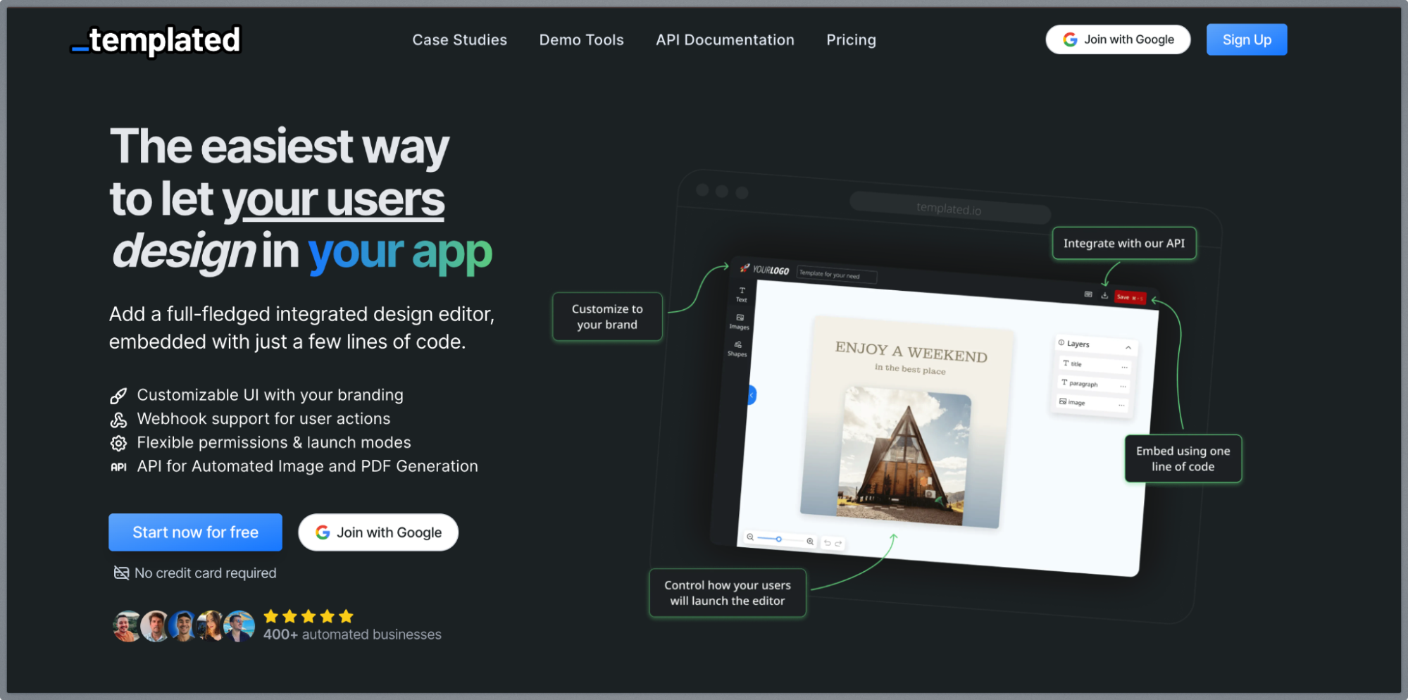 Templated Editor