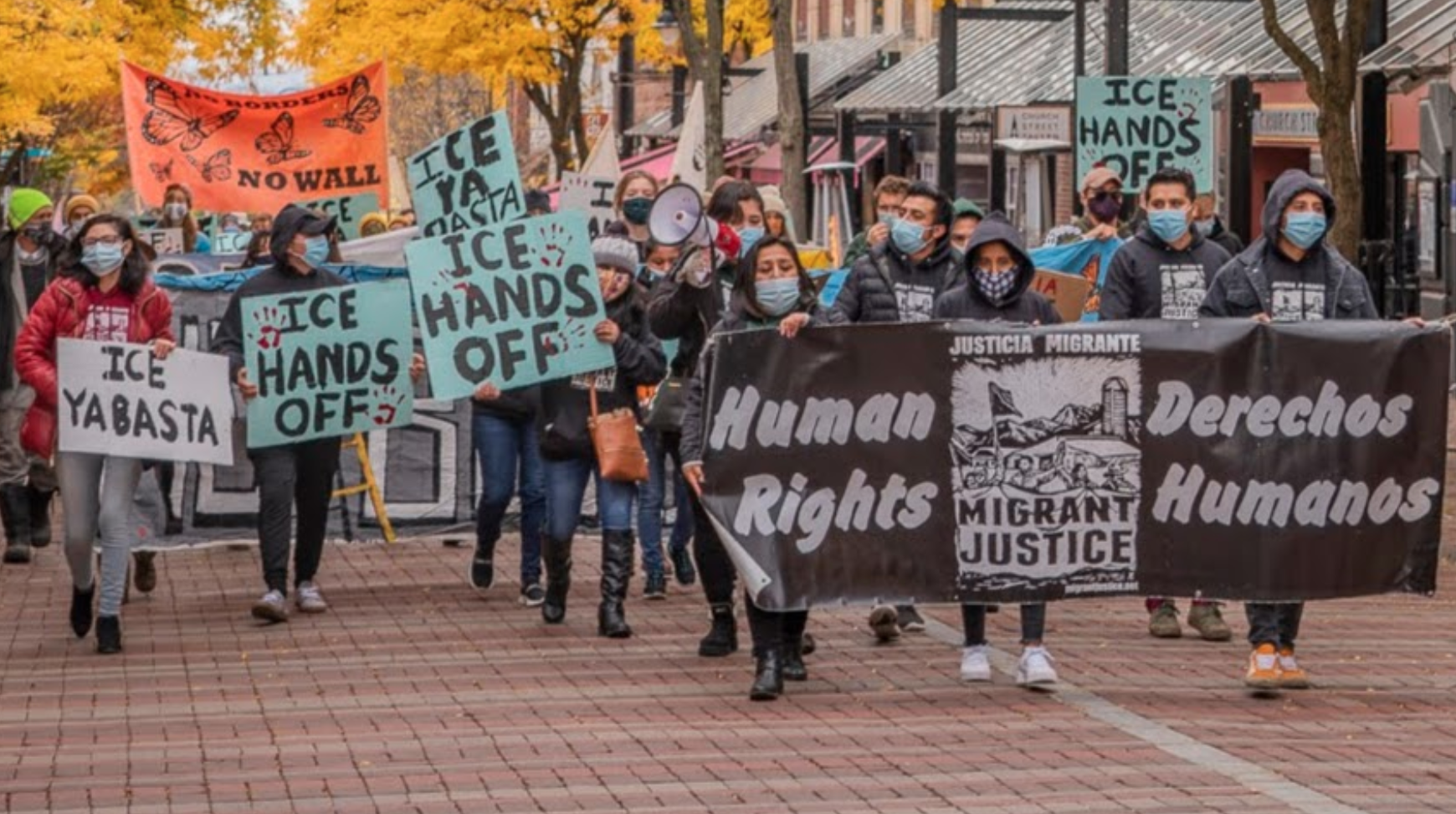 Migrant Workers Migrant Justice farmworkers march to celebrate ICE settlement (Photo: Terry Allen)