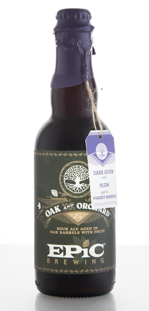EPIC Brewing Oak and Orchard Dark Sour with Plum