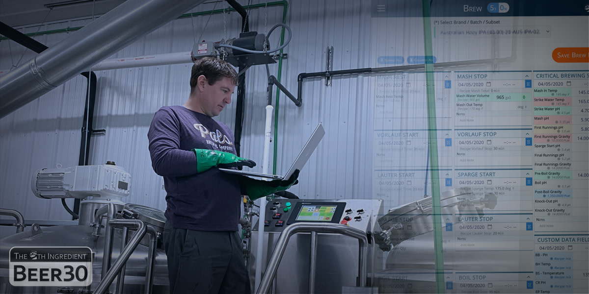 Using Beer30 at Pals Brewing (North Platte, Nebraska) to replace paper logs in the brewhouse.