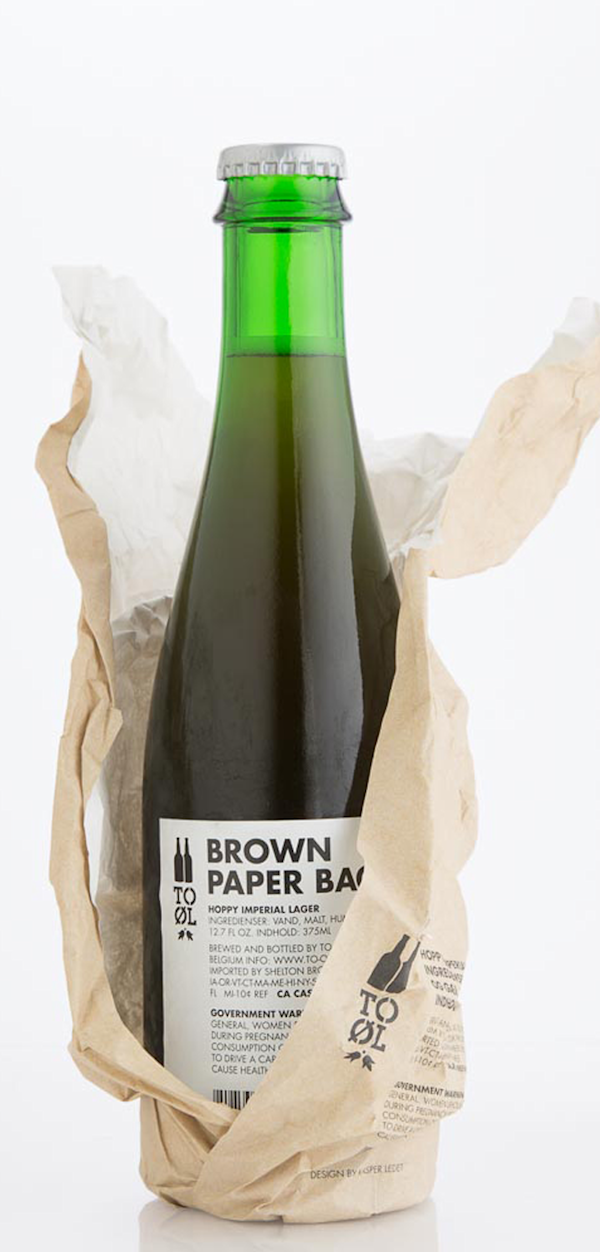 To Øl Brown Paper Bag