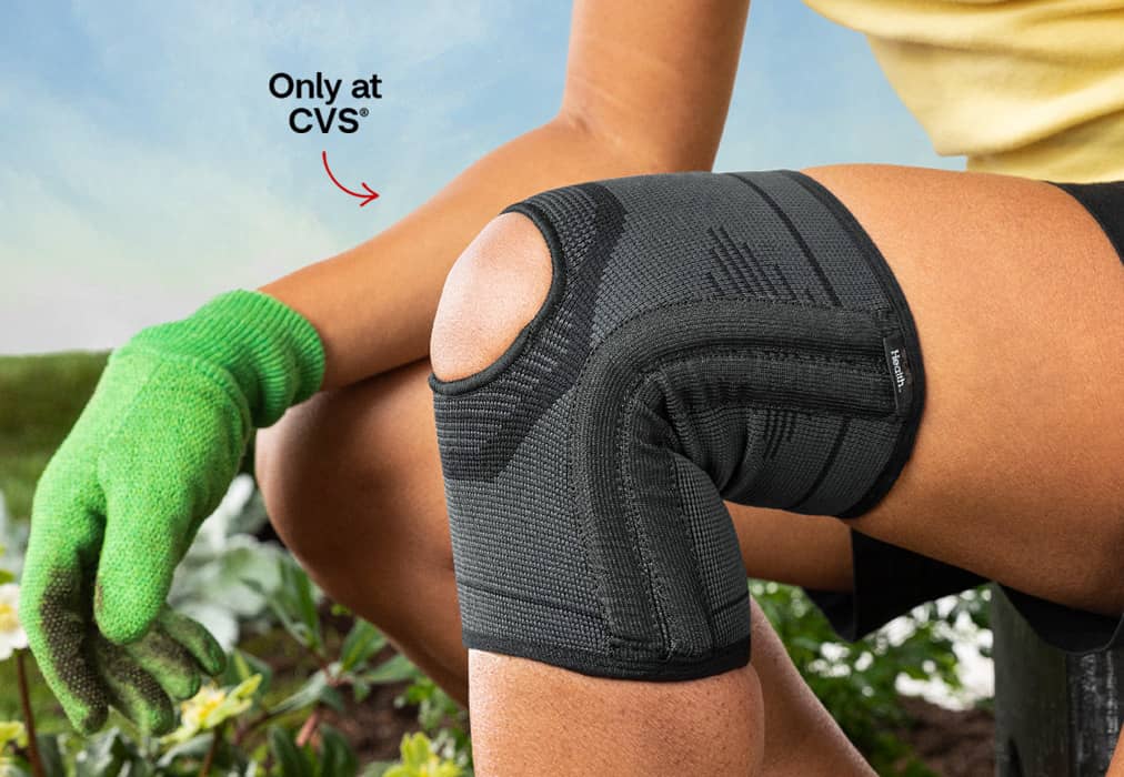 Only at CVS, knee support brace