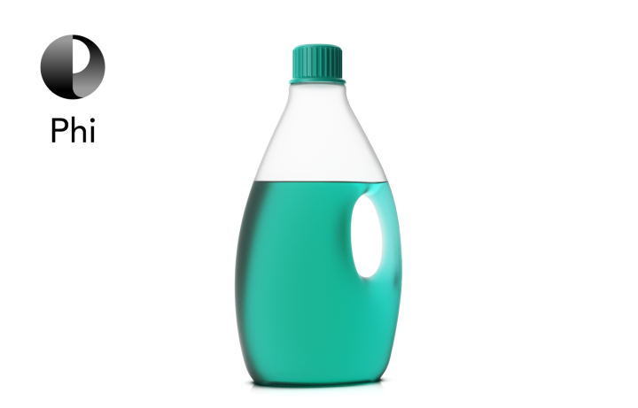 Detergent bottle rendered