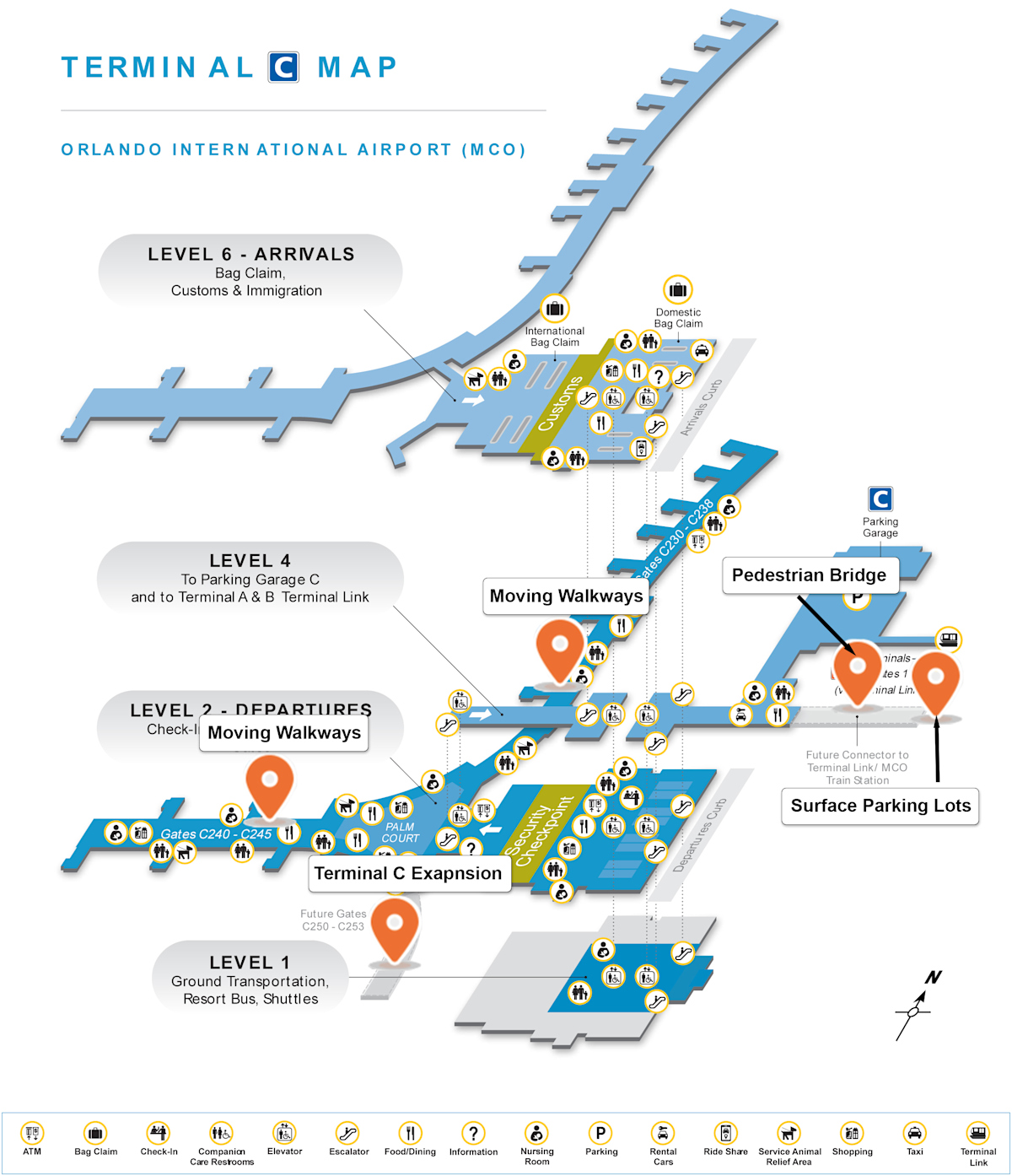 MCO-Terminal-C-Map-with-Orange-Markers-v2