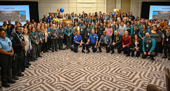 MCO Connections group photo of people who attended the 2nd quarter employee recognition brunch.