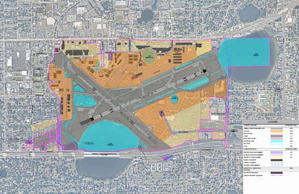 Aerial map of the master plan.