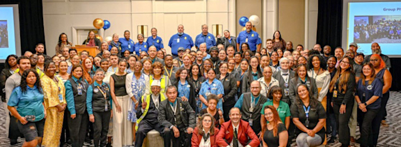 Fourth Quarter CSAC Employee Recognition Brunch group photo.