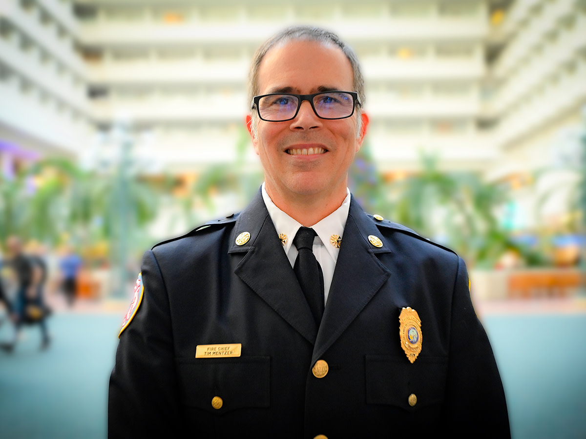 ARFF Fire Chief Tim Mentzer.