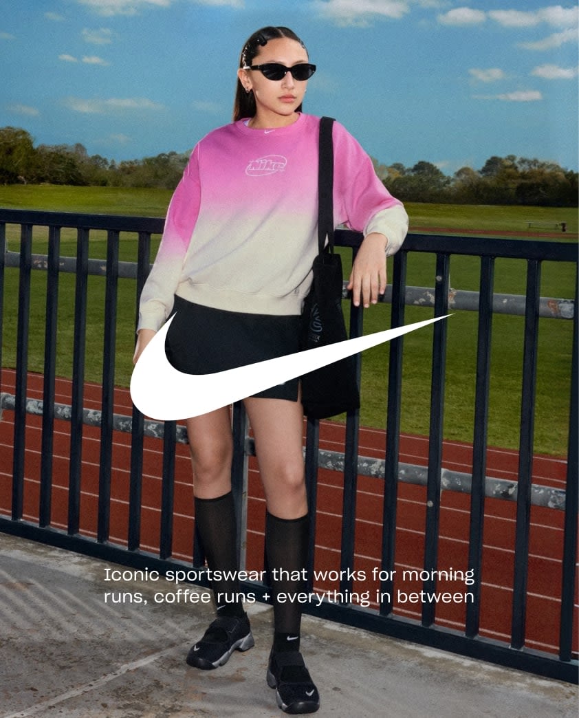Nike
Iconic sportswear that works for morning runs, coffee runs + everything in between
