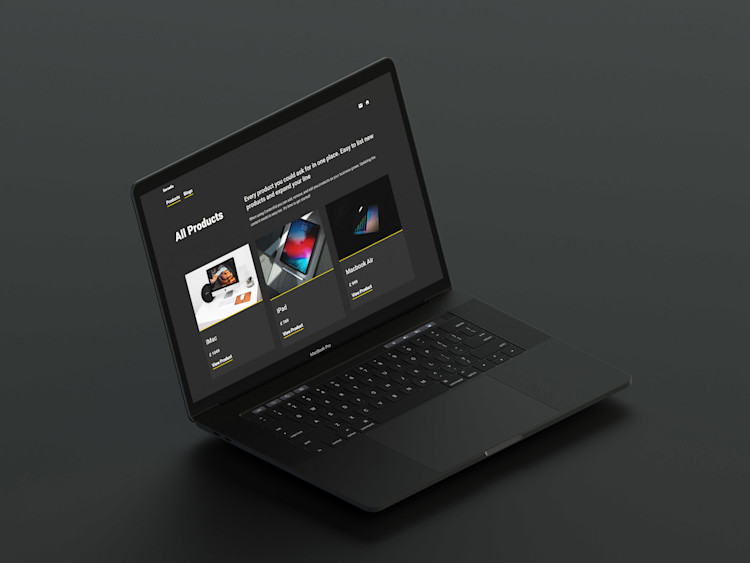 Viewing the Barcadia website on a Macbook