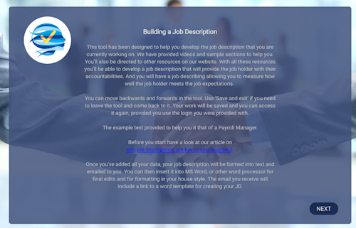 Job Description Building Tool
