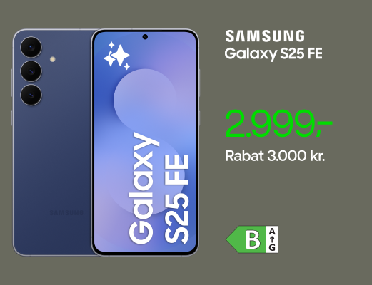 Få Samsung Galaxy S25 FE til drømmepris