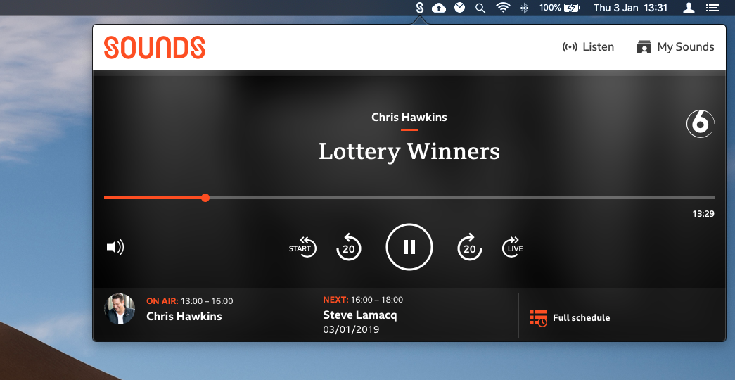 BBC Sounds App Screenshot