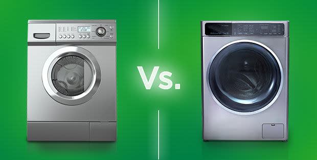 Washing machines and washers with a dryer function both have advantages