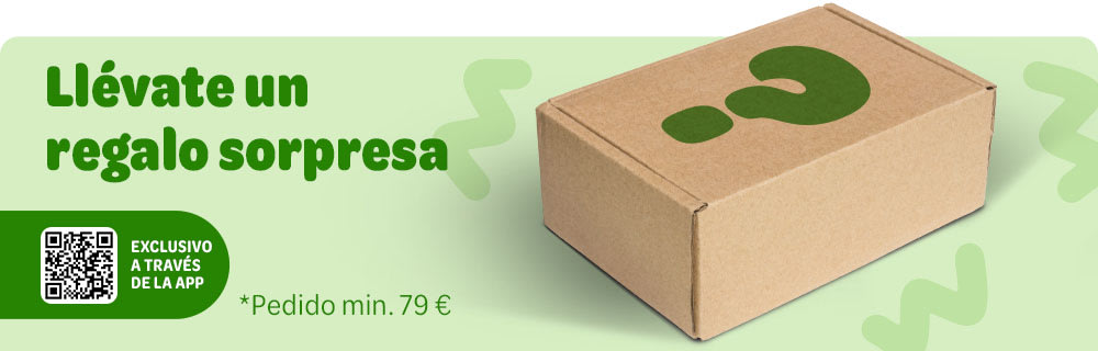 Regalo sorpresa para ti por compras superiores a 79 € a través de la App