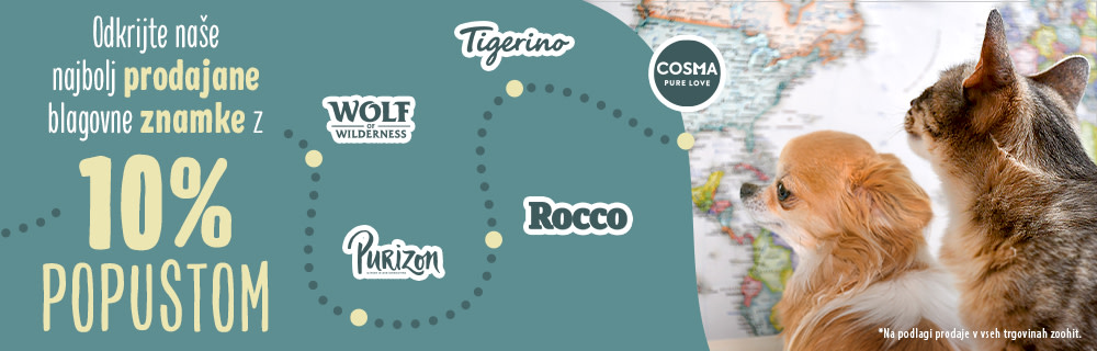 #1 Najbolj prodajane znamke na zoohit.si