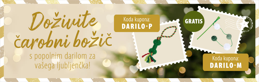 Gratis igrača v božičnem motivu za vašega ljubljenčka!