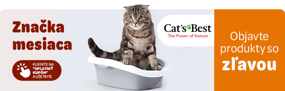 Značka mesiaca: Cats Best, objavte produkty so zľavou. Kliknite na "Uplatniť kupón" a ušetrite