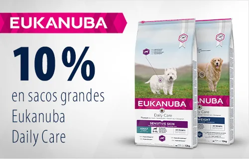 Eukanuba Daily Care 10 % de descuento en sacos grandes de pienso para perros