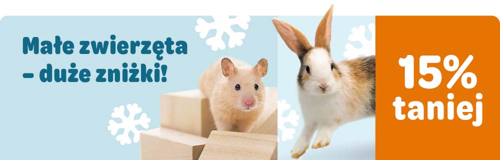 Małe zwierzęta - duże zniżki! Aż do 15% taniej