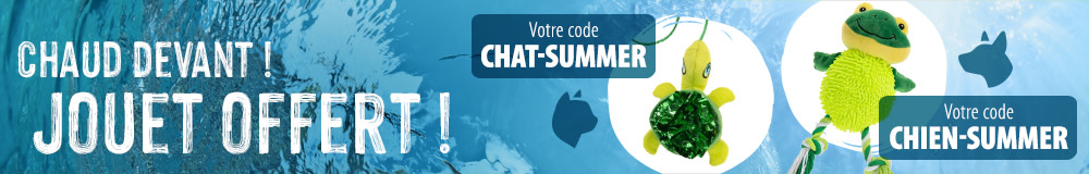 Recevez une peluche pour chien ou pour chat en cadeau !