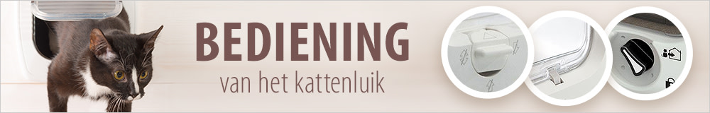 Bediening kattenluik door jezelf