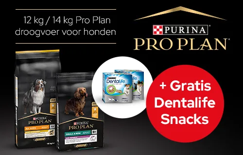 12 kg / 14 kg Pro Plan Dog + Gratis Dentalife snacks!