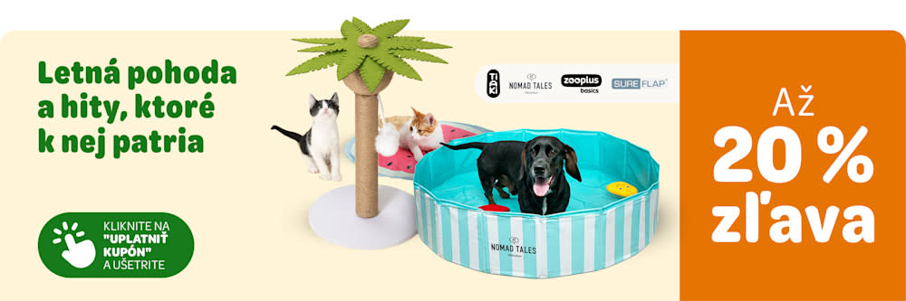 Letná pohoda a hity, ktoré k nej patria. Až 20 % zľava. Tiaki, Nomad Tales, zooplus basics, SureFlap