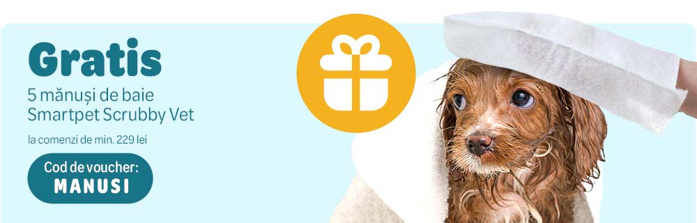 Gratis 5 mănuși Smartpet Scrubby Vet la comenzi de min. 229 lei