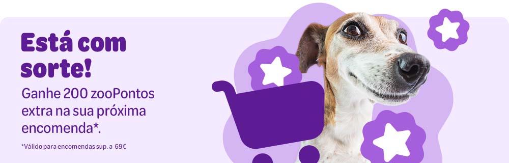 200 zooPontos grátis com a sua encomenda sup. a 69€
