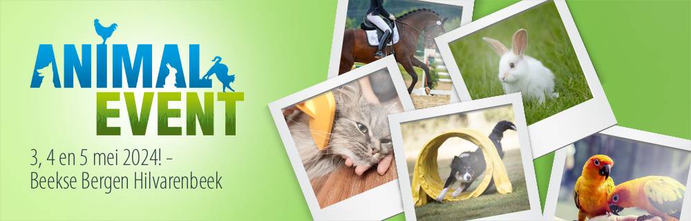 Kom je ons bezoeken op het Animal Event?
