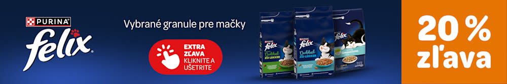 Felix. Vybrané granule pre mačky. extra zľava kliknite a ušetrite. 20% zľava