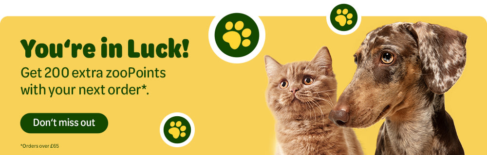 Don't Miss Out: You're in Luck! Get 200 extra zooPoints with your next order over £65.