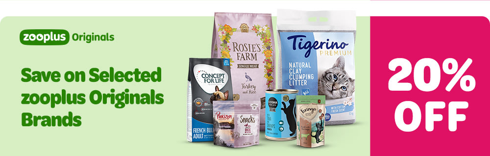 20% off: Save on Selected zooplus Originals Brands