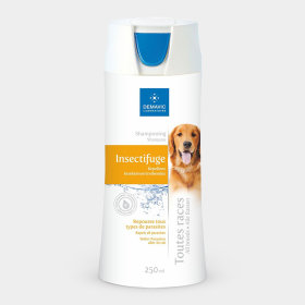 Poudre et shampooing antiparasitaires pour chien
