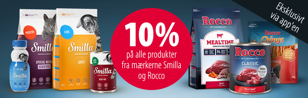 10% på Smilla og Rocco