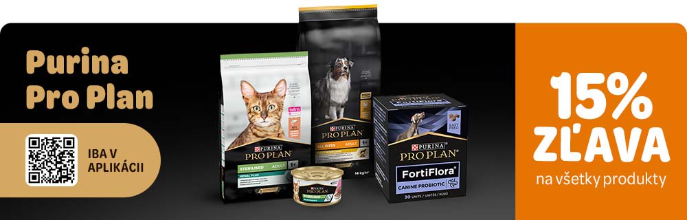 15% zľava na produkty Purina Pro Plan