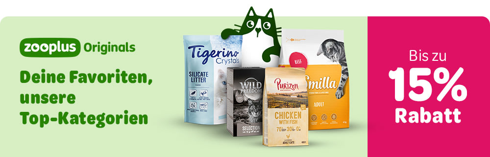 Bis zu 15% Rabatt auf zooplus Originals. Deine Favoriten, unsere Top-Kategorien.