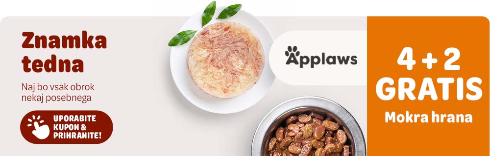 Znamka tedna - Applaws. 4+2 GRATIS Mokra hrana. Uporabite kupon in prihranite.