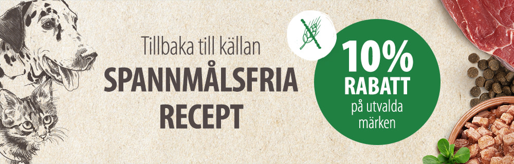 10% på spnammålsfitt på utvalda märken för hund