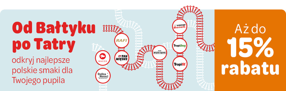 Od Bałtyku po Tatry - odkryj najlepsze polskie smaki dla Twojego pupila! Do 15% taniej