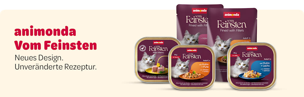animonda Vom Feinsten Neues Design. Unveränderte Rezeptur.