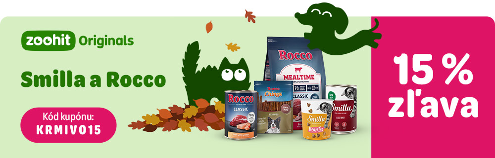 zoohit Originals Smilla a Rocco 15 % zľava. Kód kupónu: KRMIVO15
