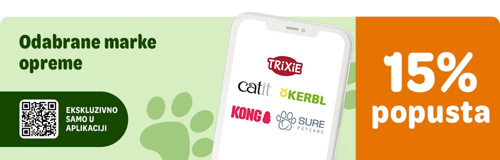 15% popusta na odabrane marke opreme, samo u aplikaciji!