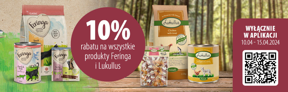 10% rabatu na wszystkie produkty Feringa i Lukullus!