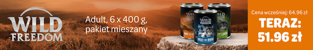 Wild Freedom Adult, 6x400g, pakiet mieszany TERAZ 51.96zł. Cena wcześniej: 64.96zł