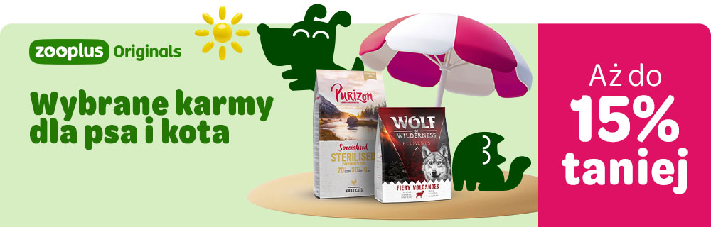 Wybrane karmy dla psa i kota do 15% taniej!