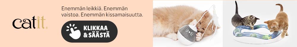 Catit. Enemmän leikkiä. Enemmän vaistoa. Enemmän kissamaisuutta. Klikkaa & säästä.