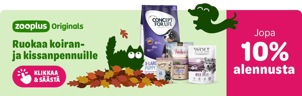 Jopa 10% alennusta. zooplus Originals. Ruokaa koiran- ja kissanpennuille. Klikkaa & säästä.
