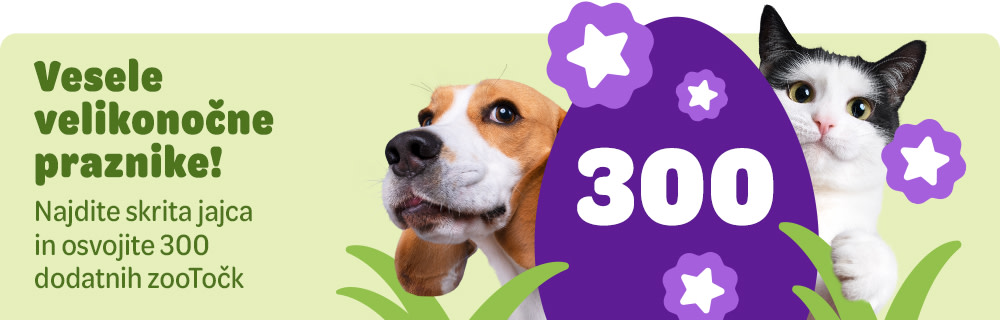 Vesele velikonočne praznike! Najdite skrita jajca in osvojite 300 dodatnih zooTočk.